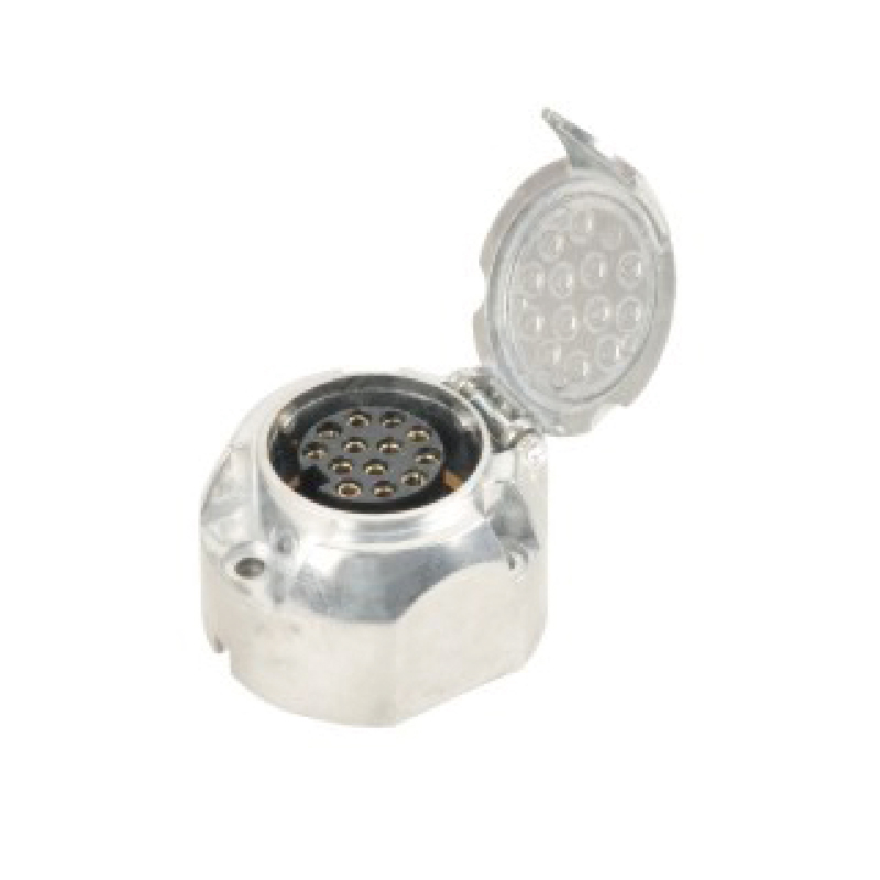 Priză pătrată mare din aluminiu cu 13 pini JH007-F