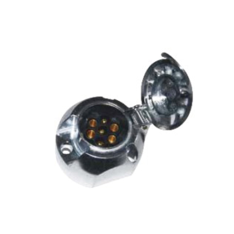 Priză pătrată mare din aluminiu cu 7 pini JH009-C