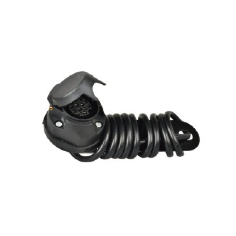 Priză din plastic cu 13 pini cu placă metalică, lungime cablu 1,6 m, 8x0,75 mm² pentru referință JH010-B