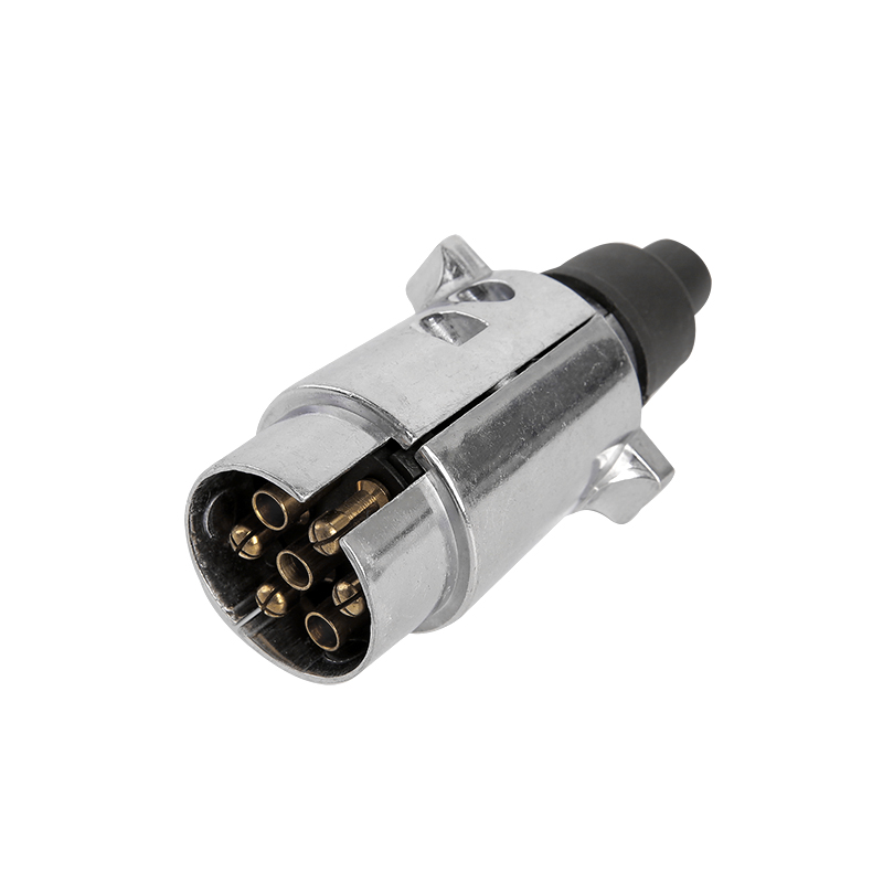 Fișă rotundă mare cu 7 pini din aluminiu, stil JH015-A