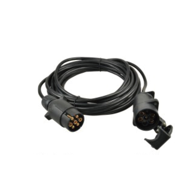 Bobina dreaptă PVC cu 7 poli, mufe, JH006-A și JH014, lungime cablu 1m,2m,3m.....JH022