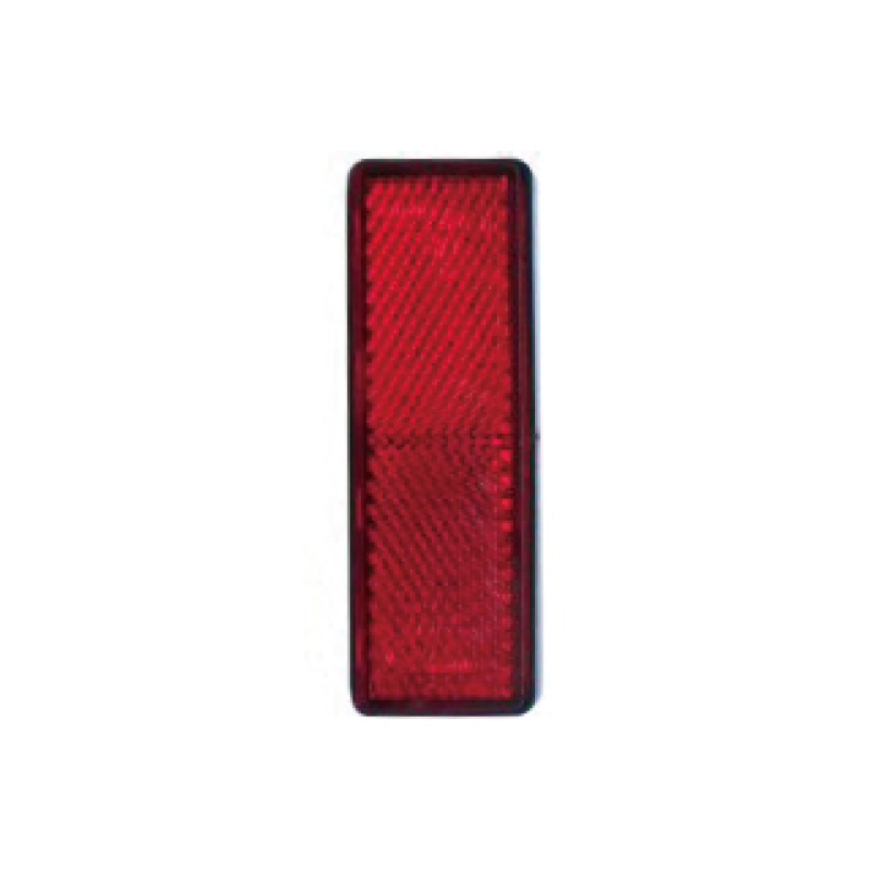 Reflector dreptunghiular cu certificat ADR& E-Mark alb/chihlimbar/rosu JH109-A